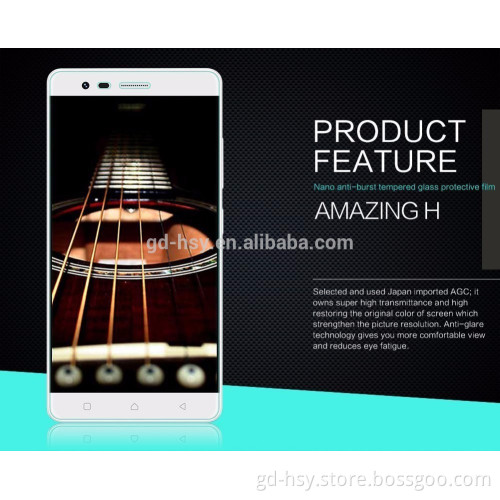 HUYSHE anti- broken screen guard for lenovo k 5 note protector tempered glass